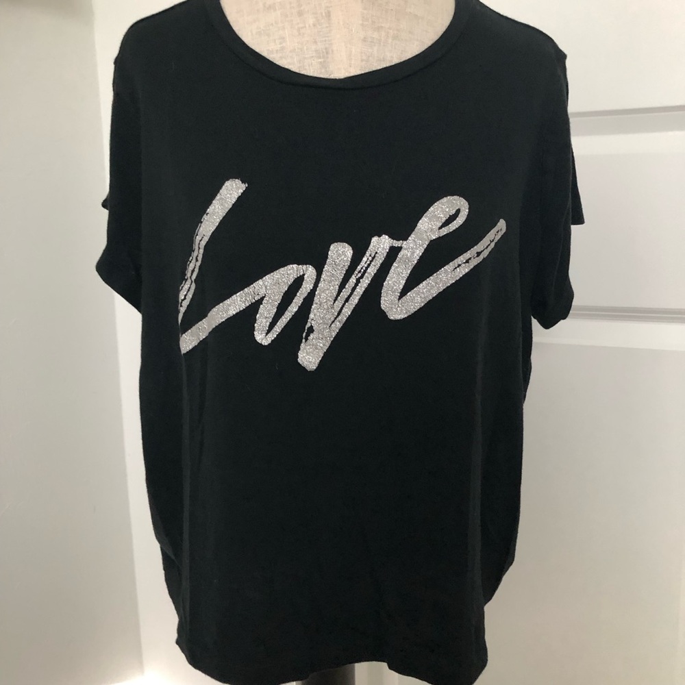 Victoria’s Secret Black Love Graphic Women's Top